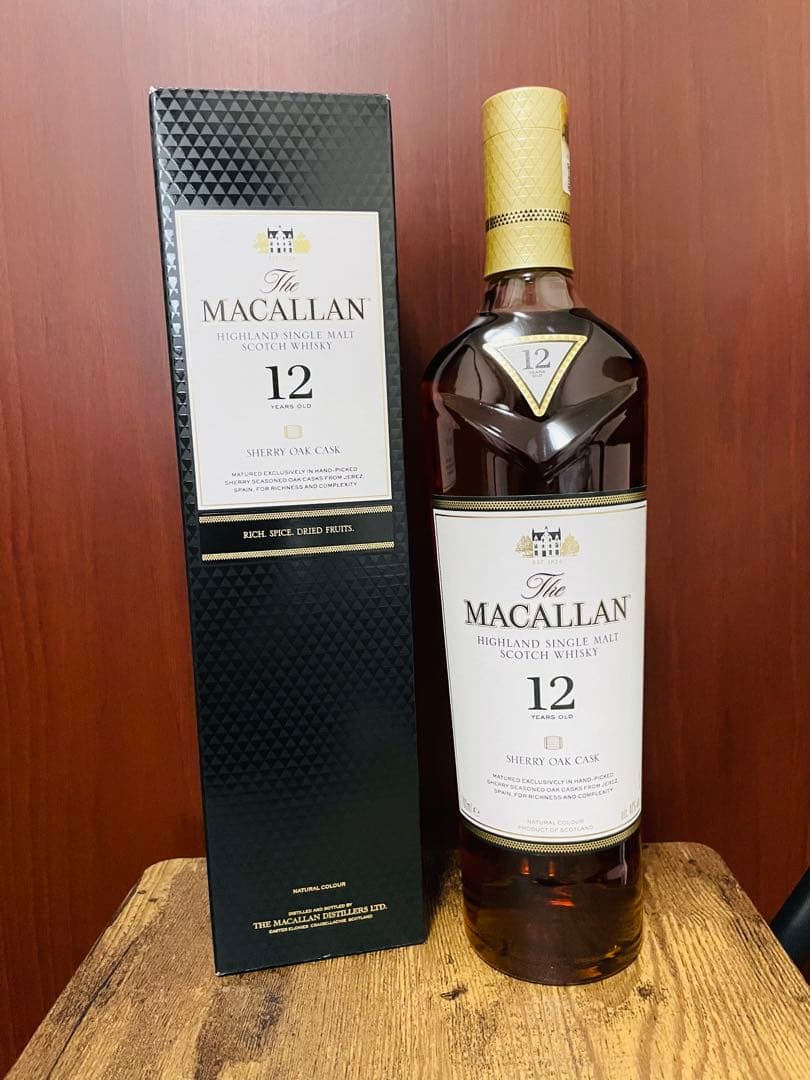 【新品】マッカラン　12年　シェリーオークカスク　700ml　40％（箱付き）