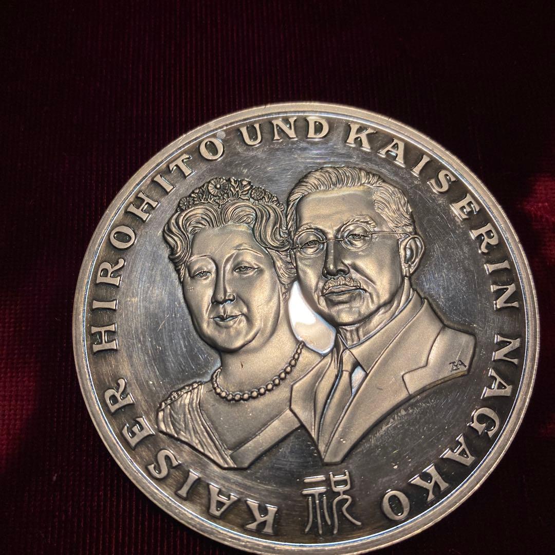 【純銀】天皇皇后両陛下御外遊記念メダル　昭和天皇 1971年 記念硬貨