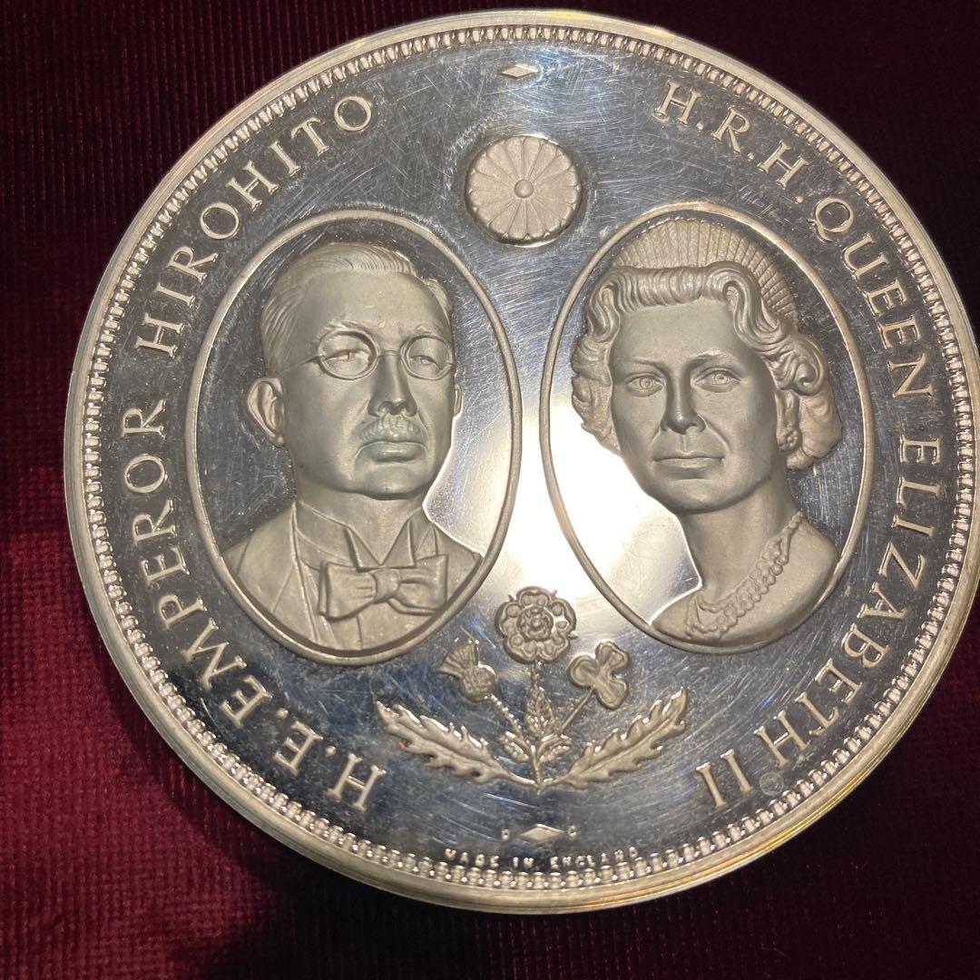 【純銀】天皇皇后両陛下御外遊記念メダル　昭和天皇 1971年 記念硬貨