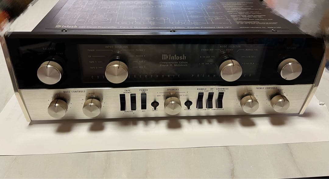 真空管 プリアンプ マッキントッシュC-22 初期数限定復刻品