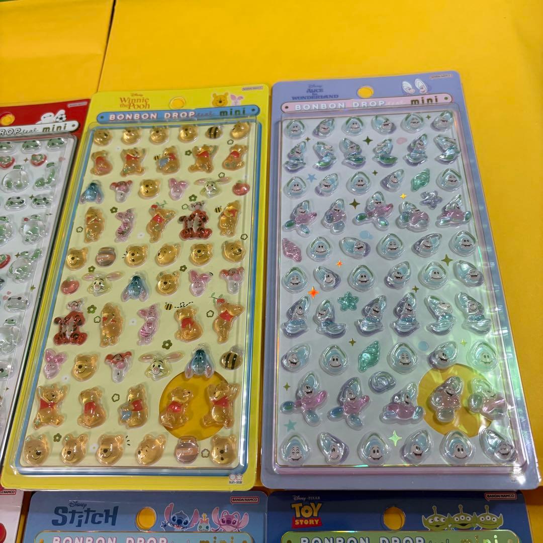 【正規品】ボンボンドロップシール　ミニ　ディズニー　 全8種セット　mini