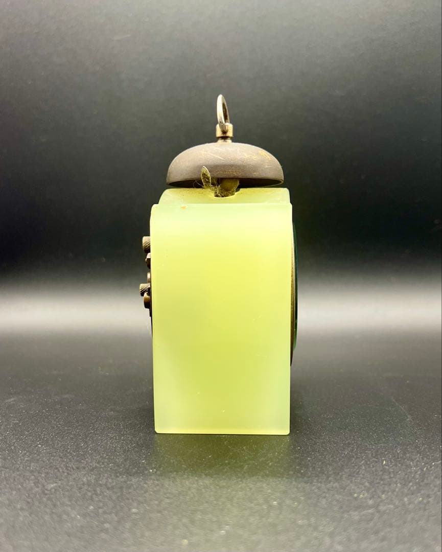 ウランガラス　精工舎　目覚まし時計　置時計　SEIKOSHA 和ガラス　レトロ