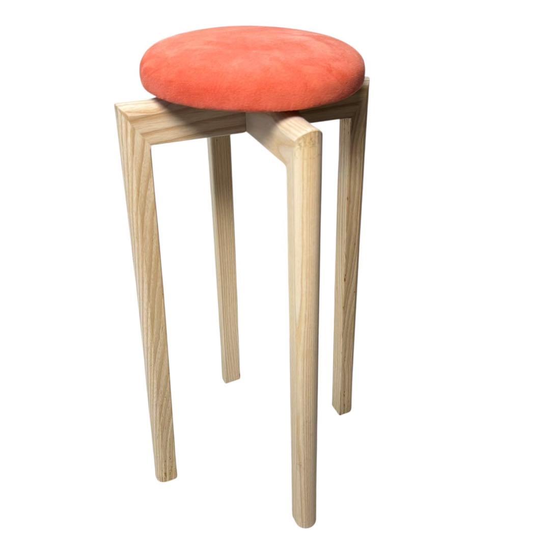 美品　匠工芸 マッシュルームスツール　Sサイズ　オレンジ