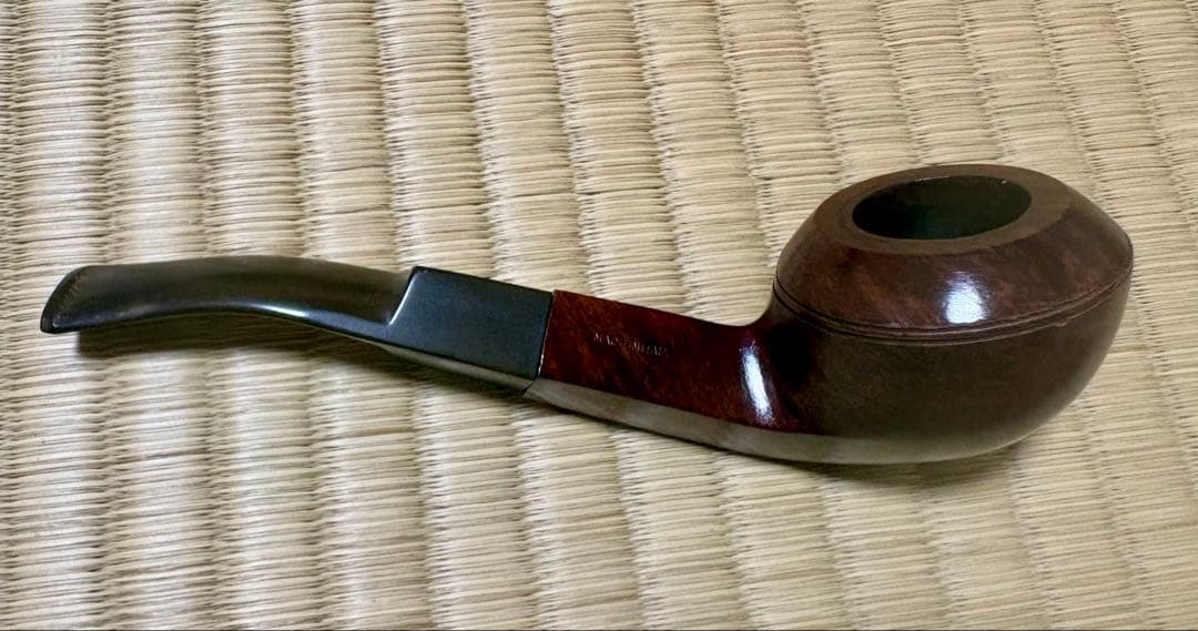 ヴィンテージパイプ4本と木製ラック