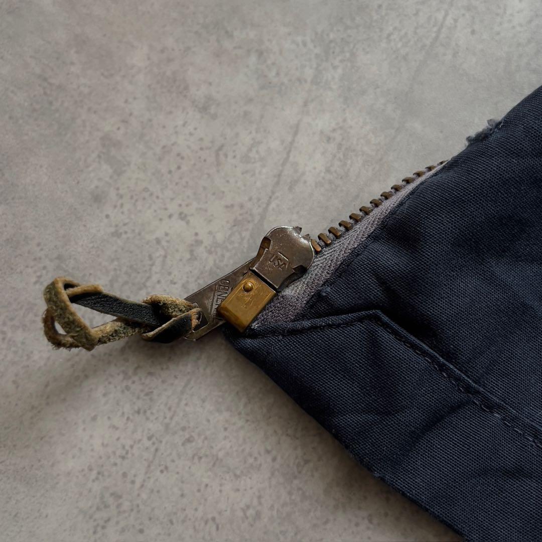 60s USA製 ハリントン ジャケット スウィングトップ ヴィンテージ 茄子紺