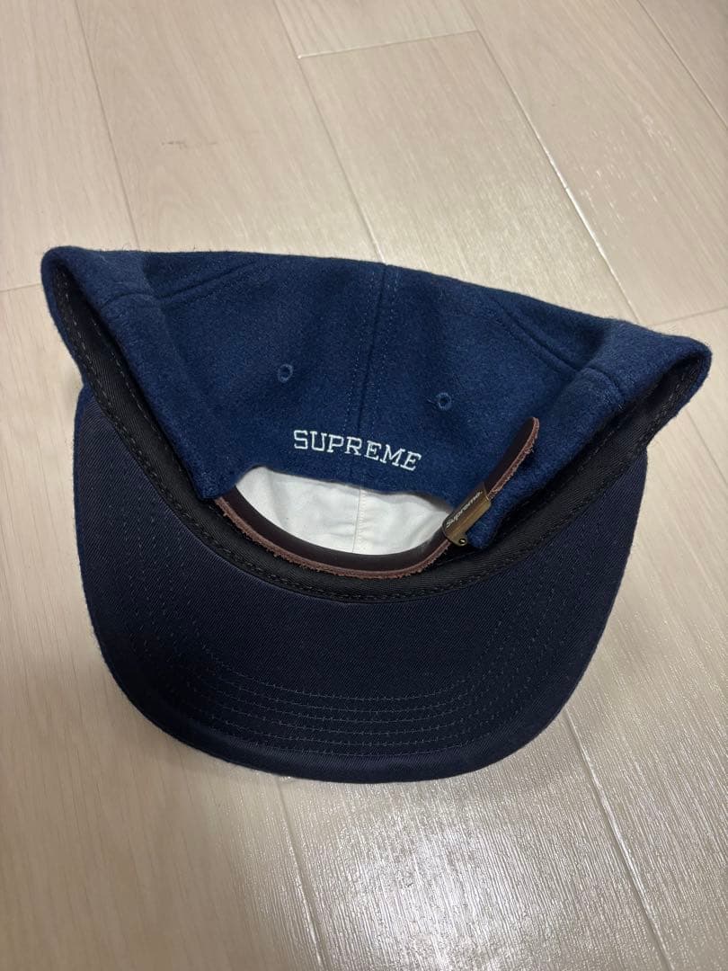 Supreme ネイビー キャップ Sロゴ