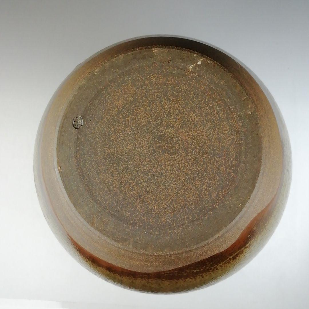 Ｔ８５２　飾壷　『丹波焼』『茶壷』『尾中窯　市野信水 作』　共箱　茶道具