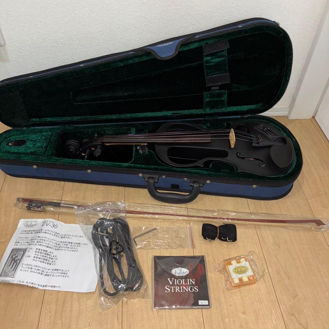 美品hallstatt EV-30 cv-210e エレキバイオリン　ブラック