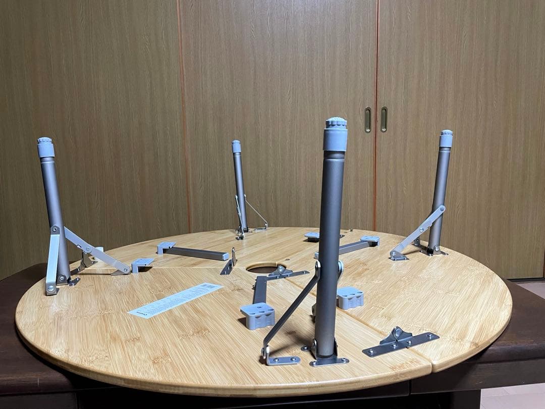 KingCamp BAMBOO 9595 アウトドアテーブル ナチュラル