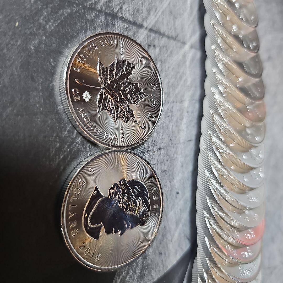 カナダメイプル2015, 9999純銀 1オンス x25枚