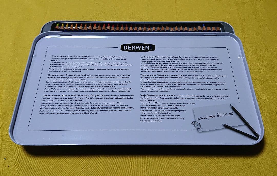 ダーウェント インクテンス 72 水彩色鉛筆