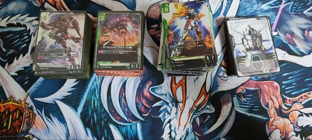 ガンダムカードゲーム 青緑、赤白、緑白、青白デッキパーツ まとめ売り