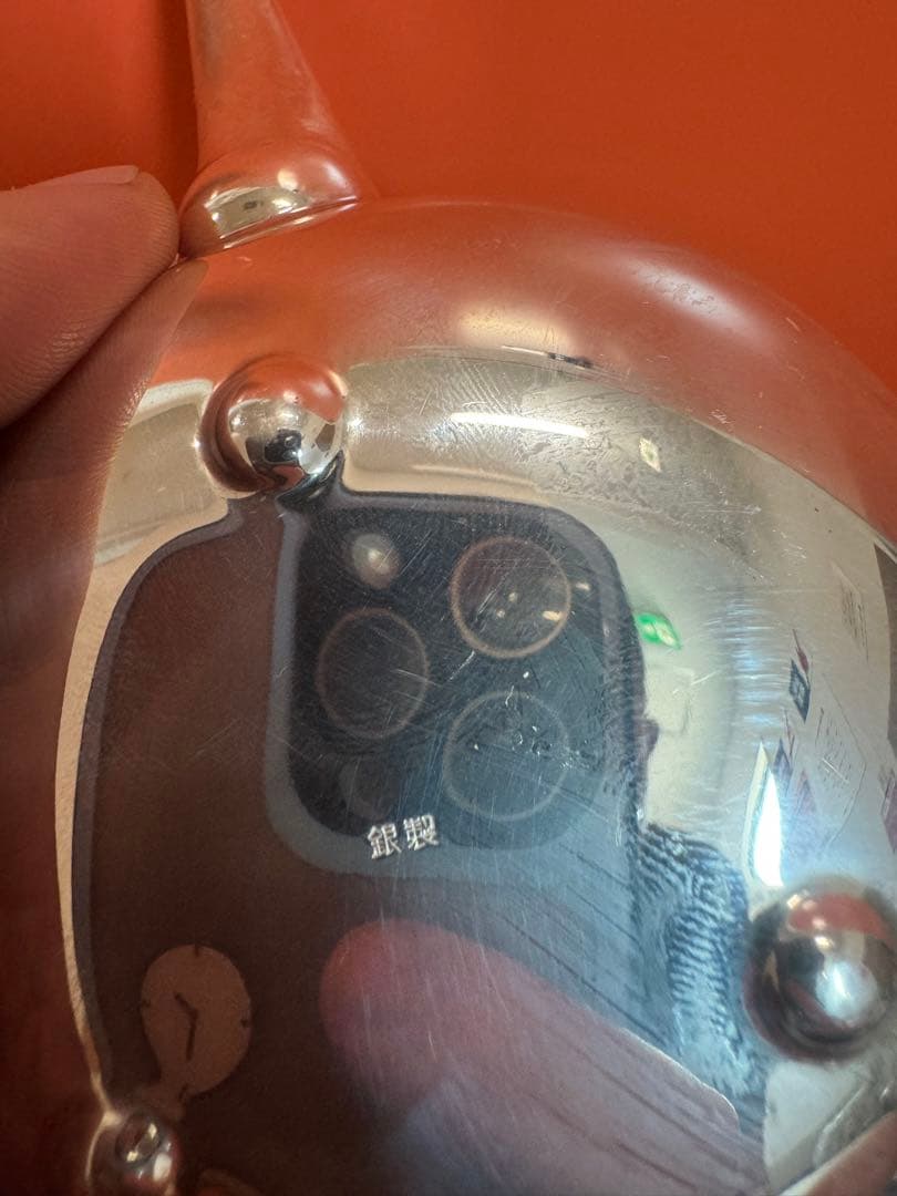 2043 銀製　急須 ティーポット 茶道具 茶器　美品