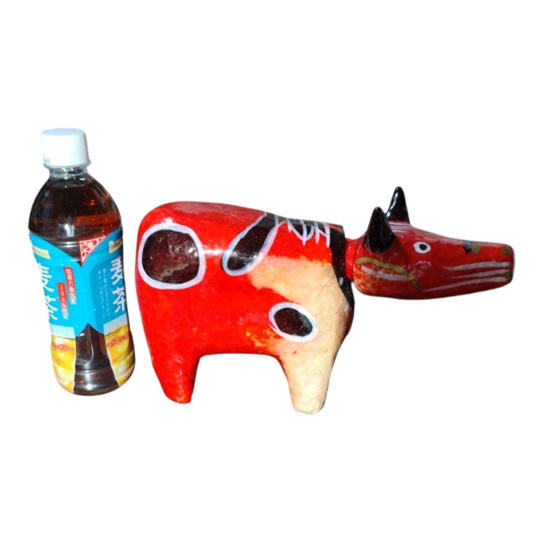 首振り 赤べこ 張子 人形 五十嵐民芸 郷土玩具 会津 牛