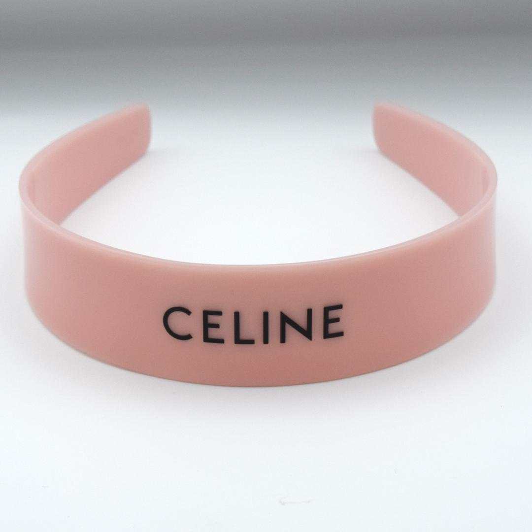 ＊未使用＊セリーヌ　Celine　モノクローム　カチューシャ　ピンク　レディース