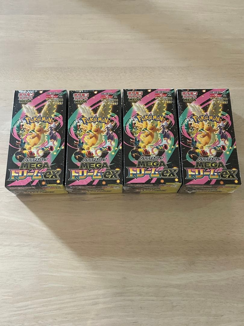 ポケモンカードMEGAドリーム ex 4BOX シュリンク付　新品未開封