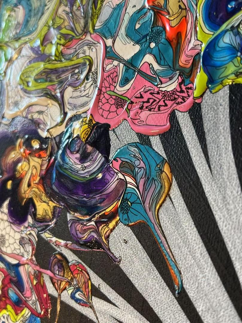 奥田雄太 絵画 Abstract Bouquet 花 サイン入り原画 アート