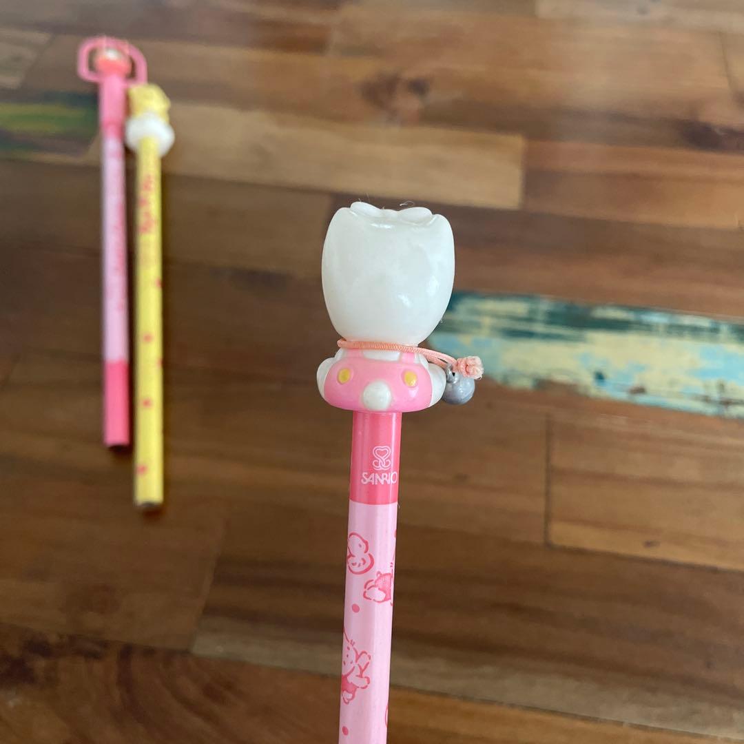 か*ん様 昭和レトロ希少サンリオキャラクター付き鉛筆3本セット