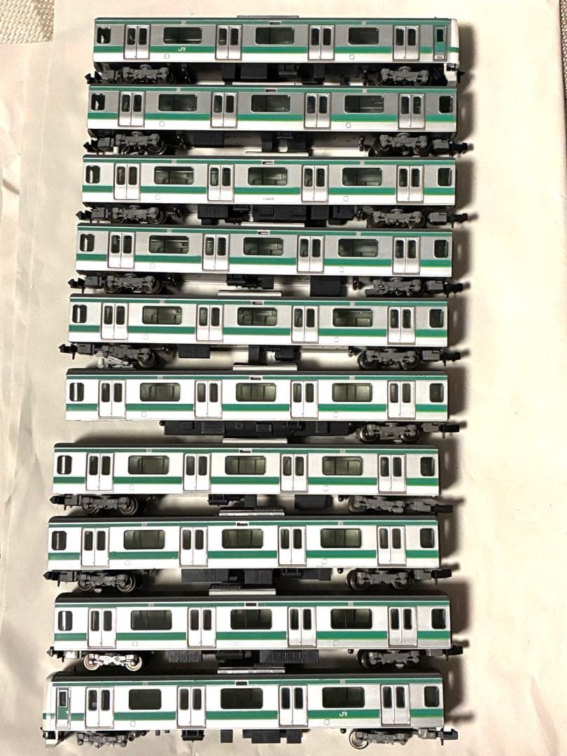 こ*う様 E231系常磐線10両　tomix 片側のみライト点灯動力動作確認済