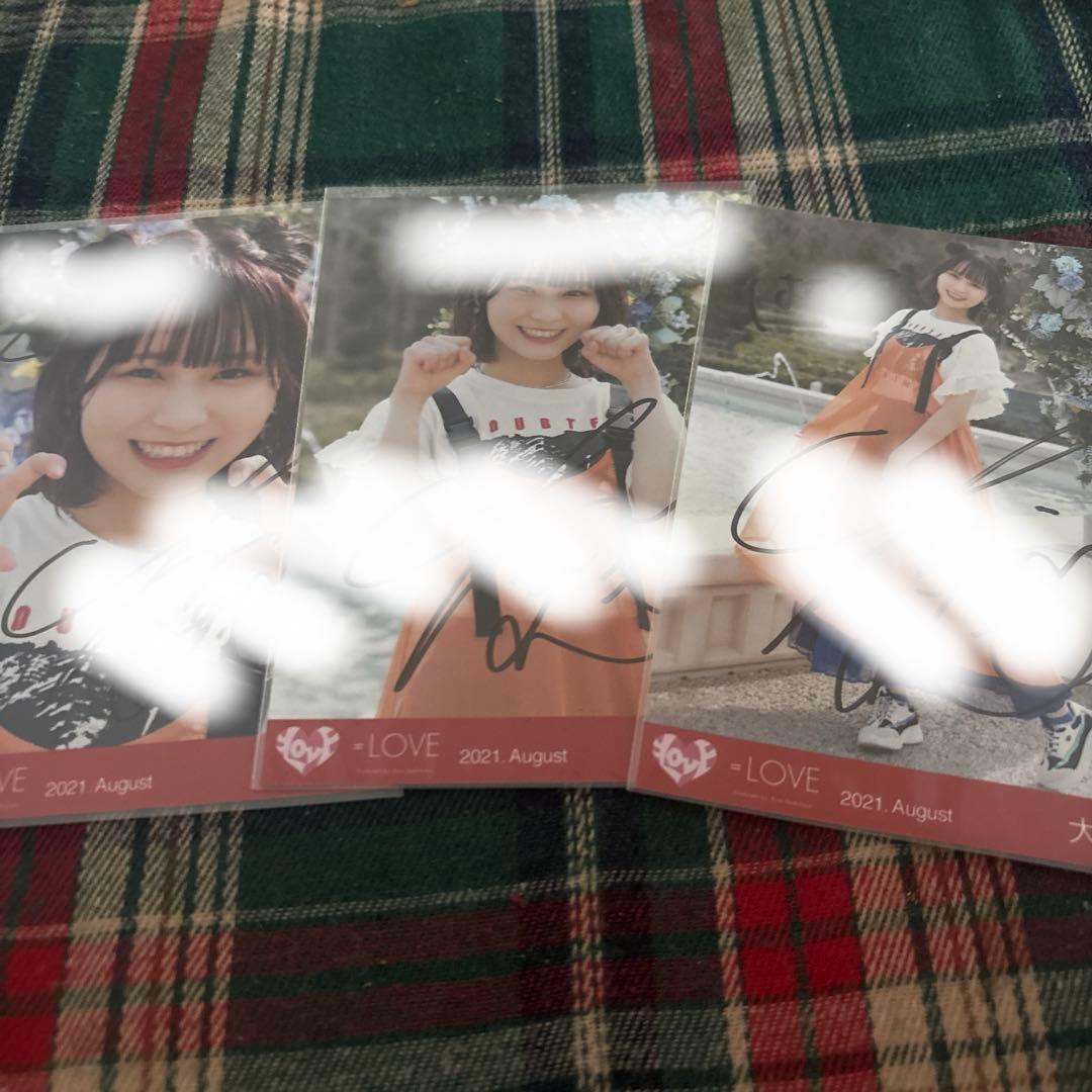 イコラブ 大場花菜 直筆生写真