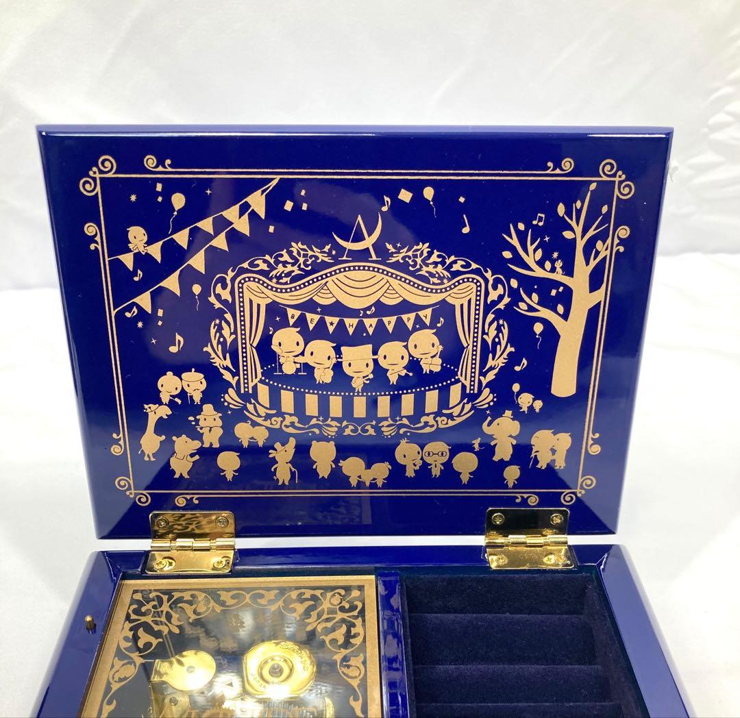 1737N9レ 美品 ピック付 AKIHIDE Namida オルゴール 宝石箱
