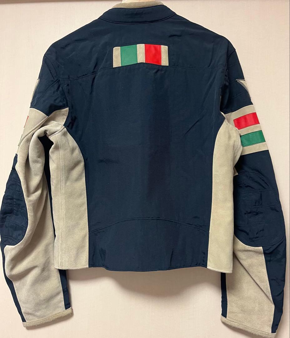 ハイドロゲン　ライダースジャケット FIAT ネイビー 46