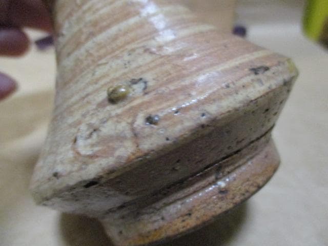 古唐津　二彩唐津瓶　古箱付き　R29-1