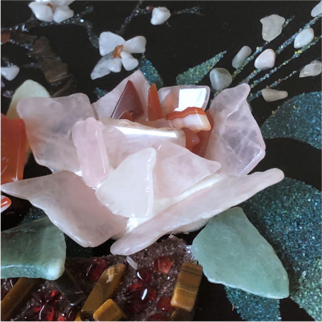 絵画 パワーストーン 開運　アート　額付き