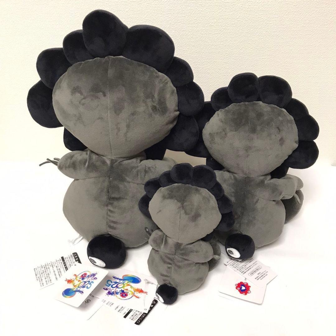 万博限定【新品/3点セット】黒ミャクミャク お手玉風ぬいぐるみ 黒