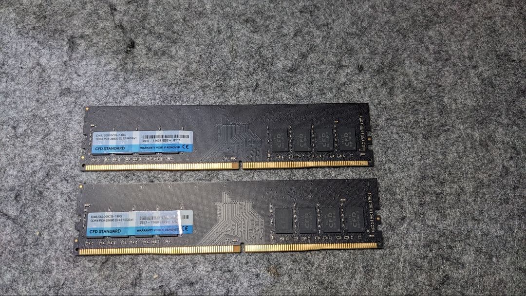 DDR4 16GBメモリー 3200MHz 2枚セット