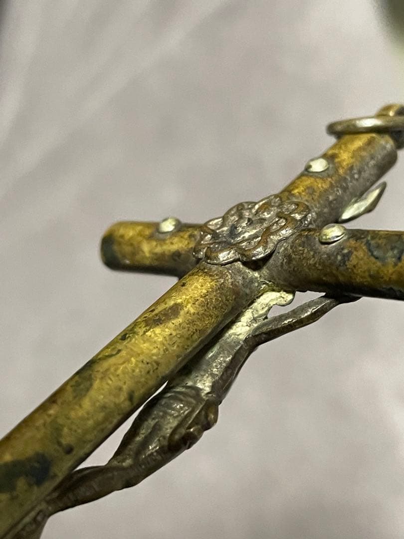 ★本物★南ヨーロッパ➕INRl➕ロザリオ/時代物/十字架/ネックレス/キリスト