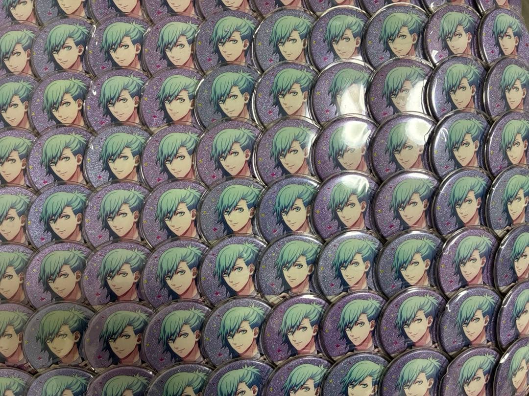 うたプリ　グリッタースター缶バッジ　美風藍　80個