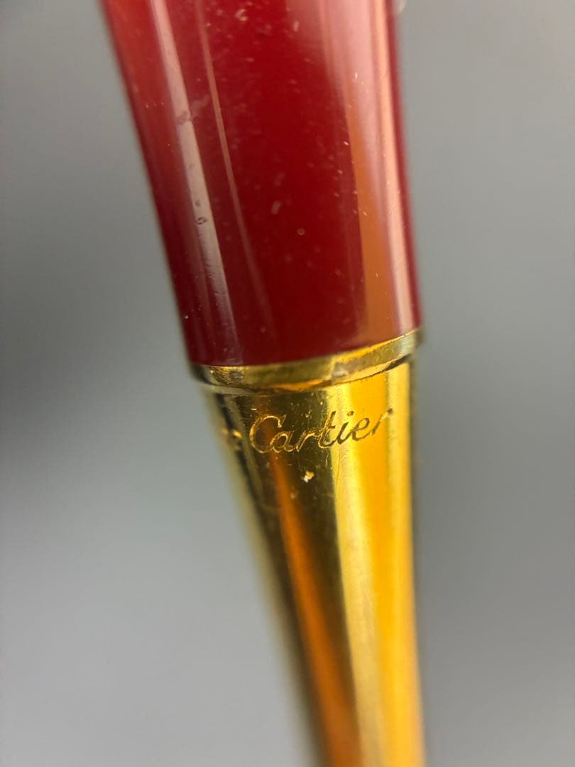 Cartier カルティエ　ボルドー　スライド式ボールペン