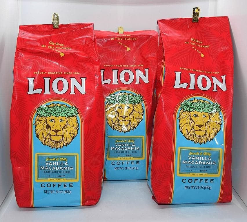 超ビッグLIONライオンコーヒー・バニマカ24oz(680g)×3袋 中抽き