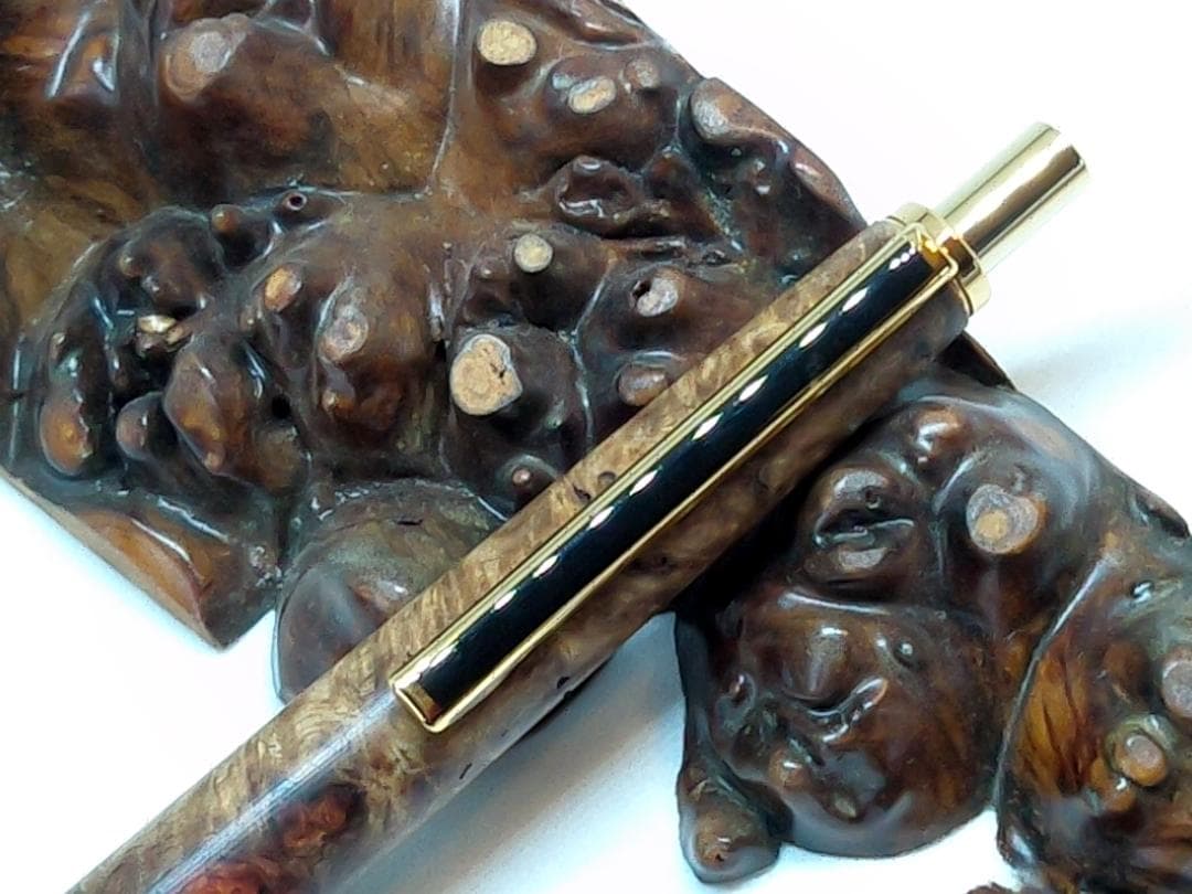 【hituzi】　 木軸　ファンラインボールペン・スリムラインシャープペン