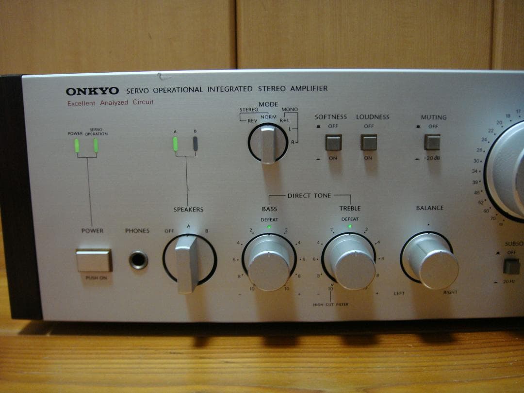 整備済 程度良 ONKYO オンキョー Integra A-819 木目パネル