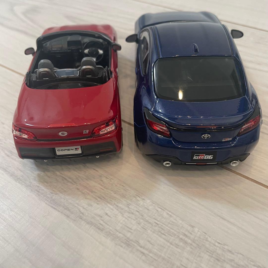 【非売品】トヨタ GR86＆COPEN★色見本ミニカー 店頭展示用 2台セット