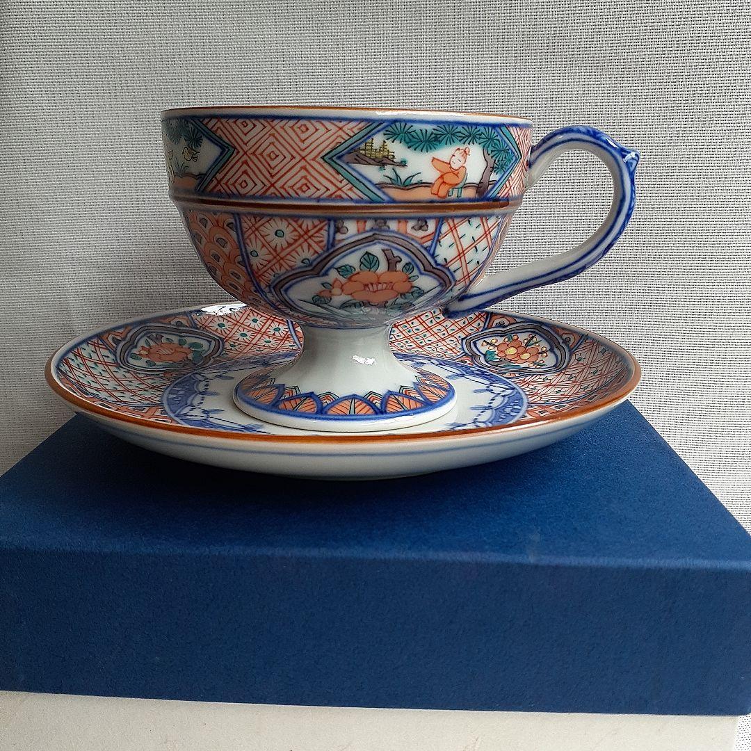 京焼　清水焼　昭阿弥　カップ&ソーサー