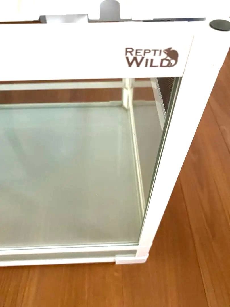 ガラス飼育ケース ホワイト 中型 上部開閉式60×45