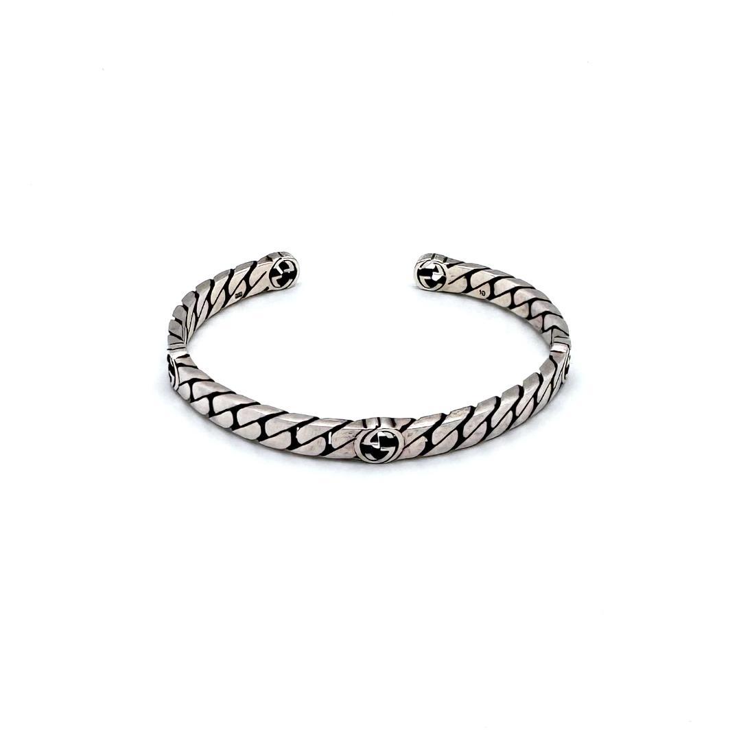 グッチ インターロッキング バングル 925