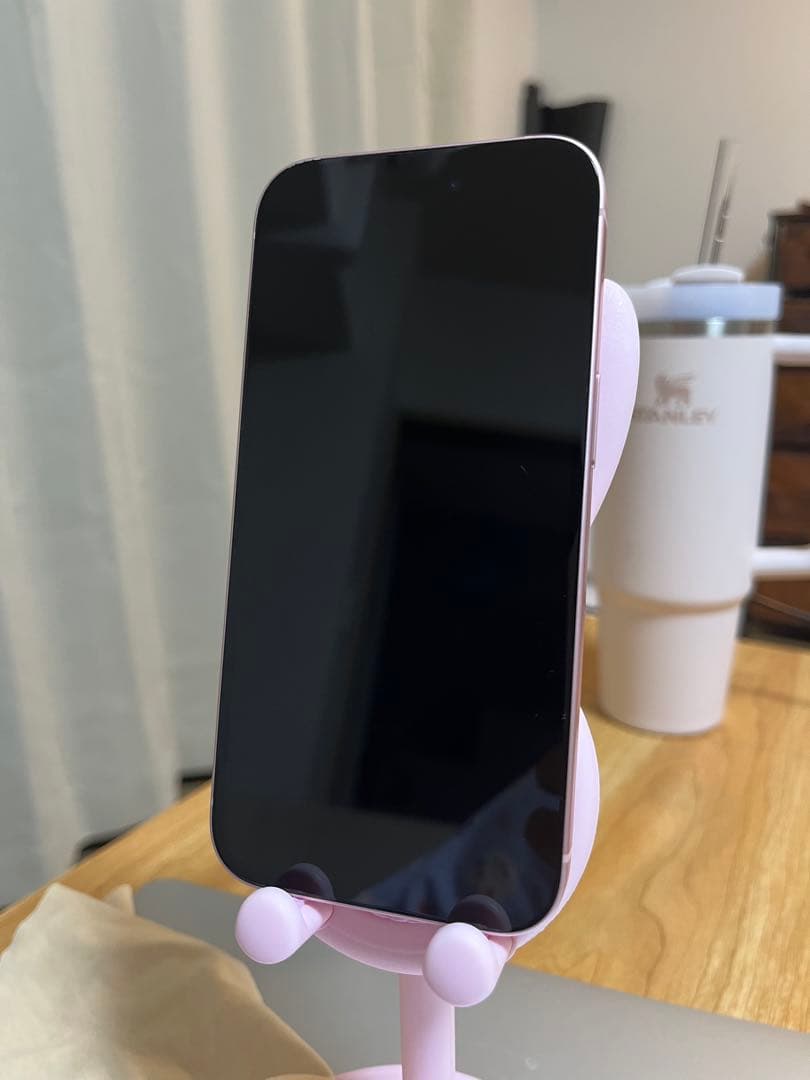 iPhone 15 ピンク 128GB 美品 バッテリー87%