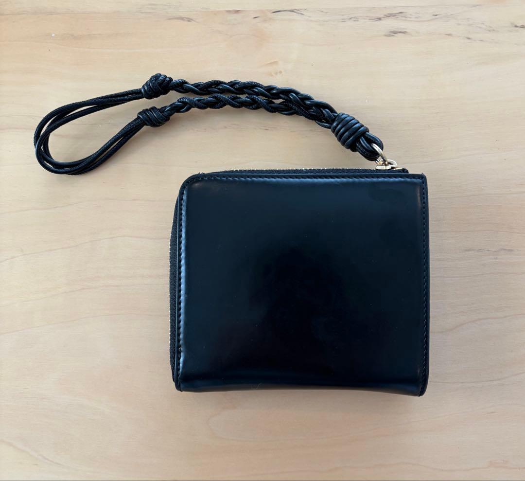 い*︎様 【早い者勝ち】JIL SANDER ブラックレザータングル財布