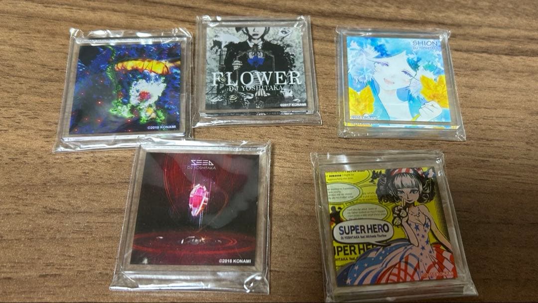 BEMANI DJ YOSHITAKA楽曲 アクリルキーホルダー 5種セット