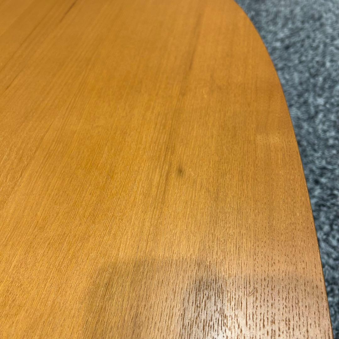 無印良品　テーブル　楕円形こたつ本体　タモ材曲木脚