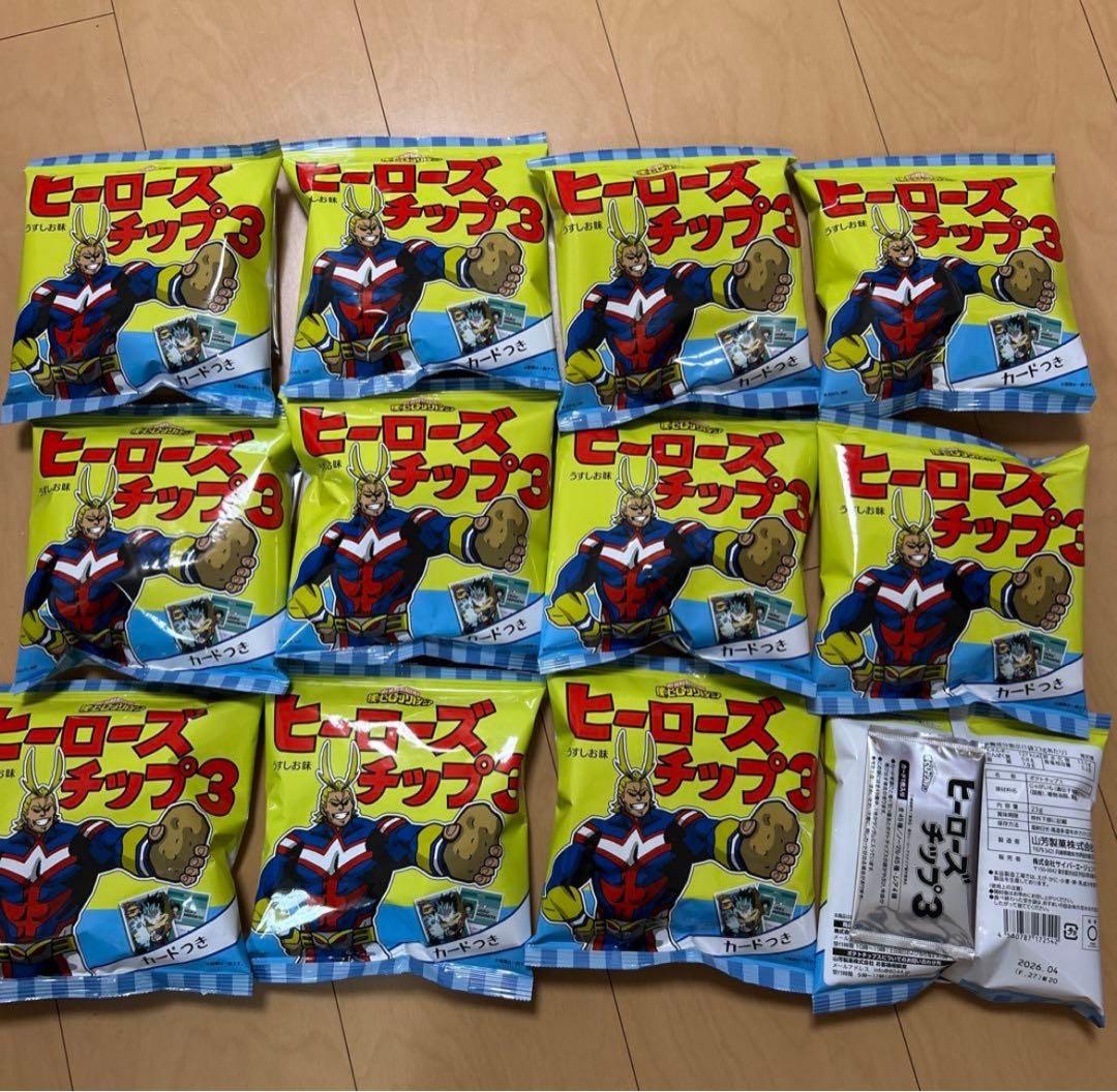 ヒーローズチップ3 カード付き新品未開封1箱12個セット