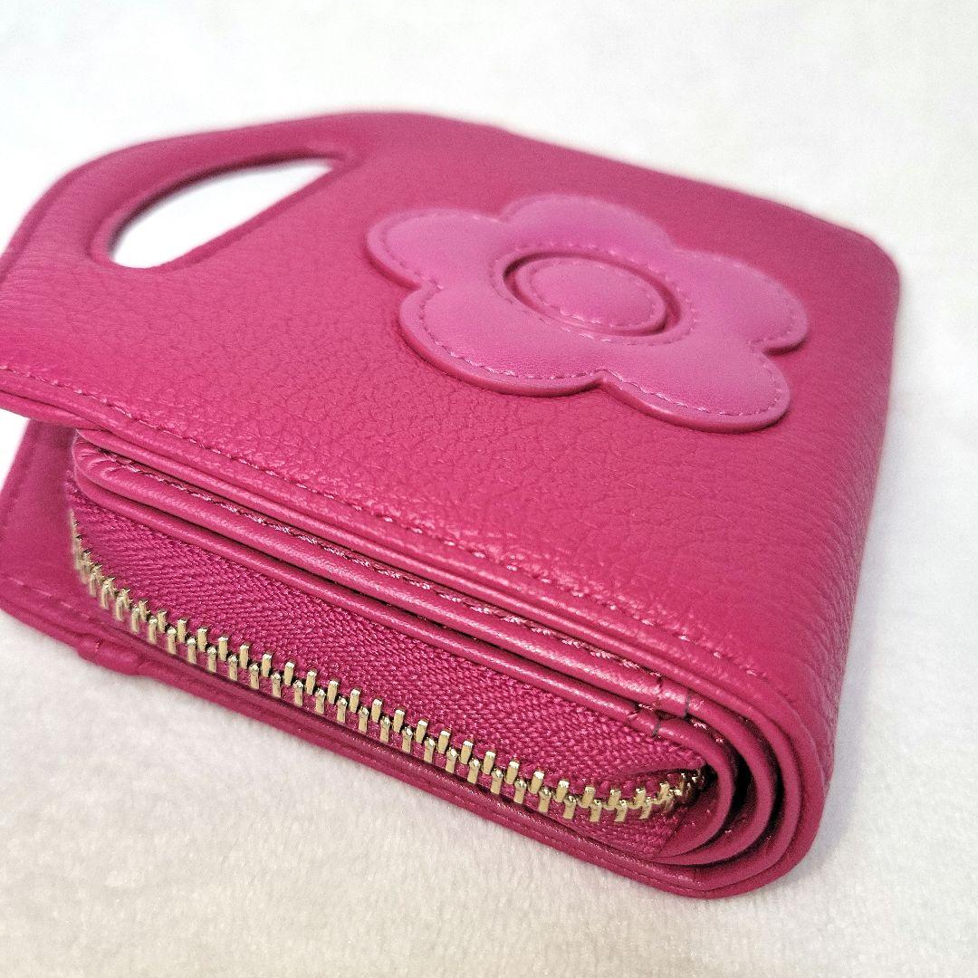 【MARY QUANT】ハンドル付き2wayショルダーウォレット ピンク 未使用