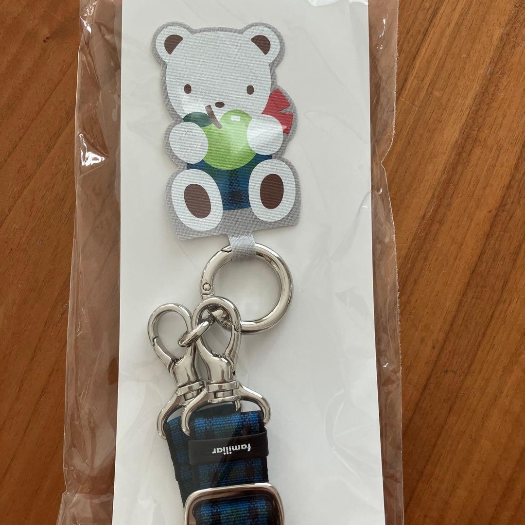 familiar ショルダーストラップ　青