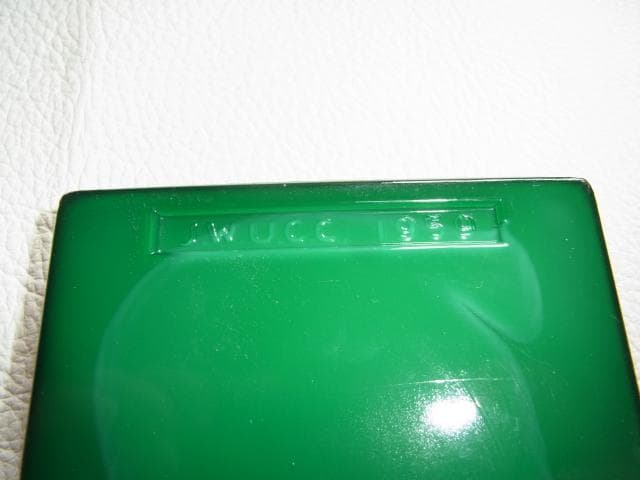 ’59年 小柴外一幻の技法◆岩城硝子 パート・ド・ヴェール『桜・紅葉』緑プレート