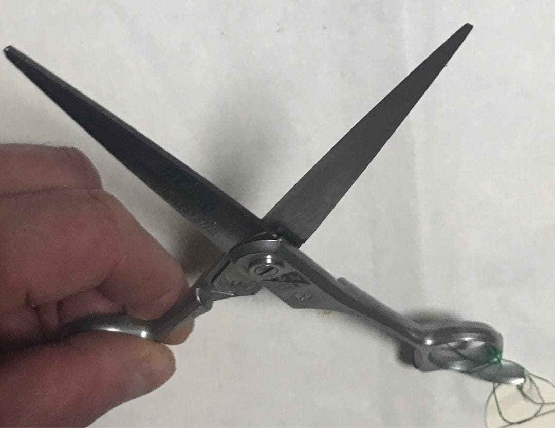 年代物　廃番　東京理器　TOHRI　白鳥　散髪鋏　スーパー3　195mm