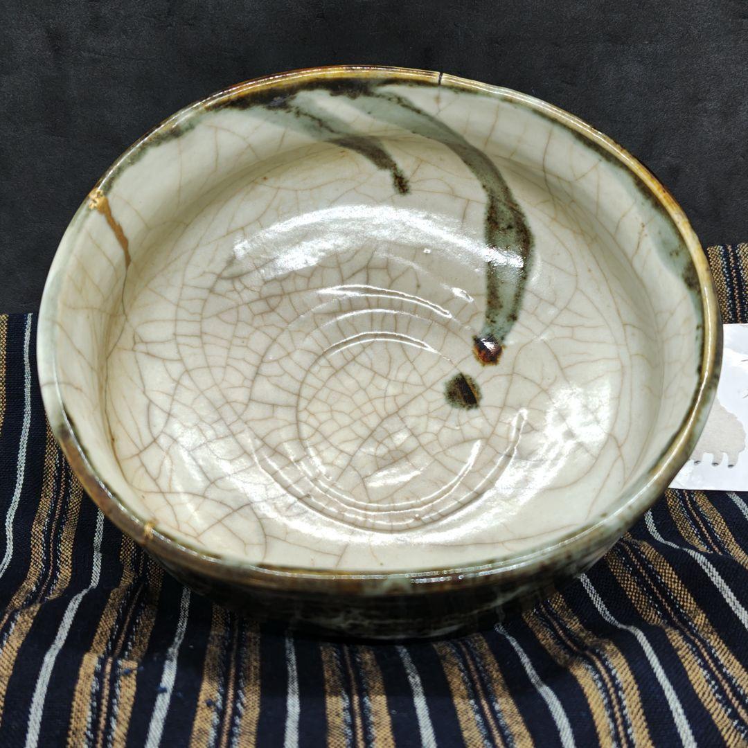 古万古焼、御所丸茶碗(元箱、包み古布付)